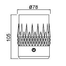 Стакан-светильник Mantra LAX 9086 2