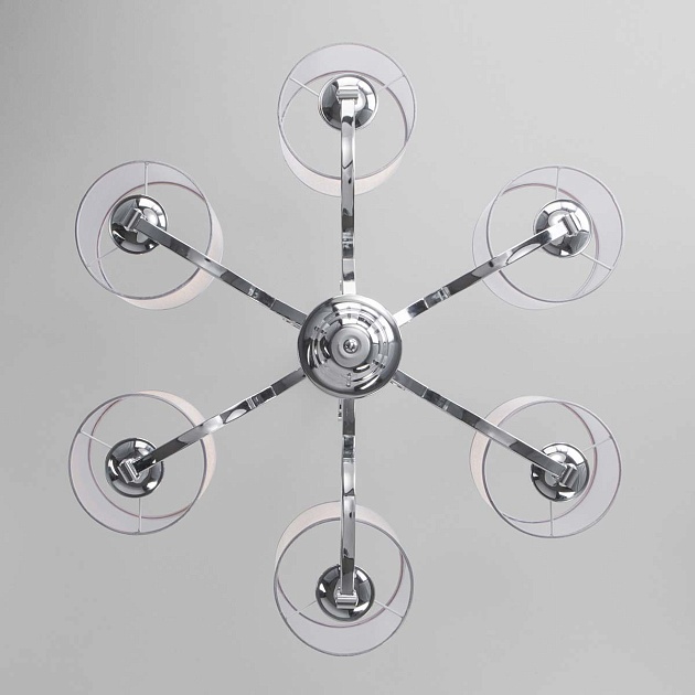 Подвесная люстра Eurosvet Fabiola 60124/6 хром Smart изображение 4 Подвесная люстра Eurosvet Fabiola 60124/6 хром Smart Фото № 4