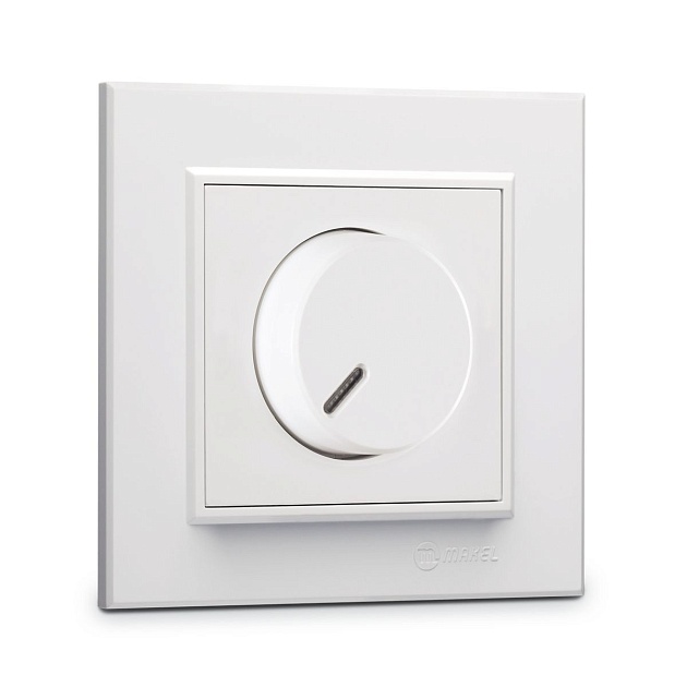 Диммер Makel СП 600Вт Karea IP20 бел. 56001011 изображение 1 Диммер Makel СП 600Вт Karea IP20 бел. 56001011 Фото № 1