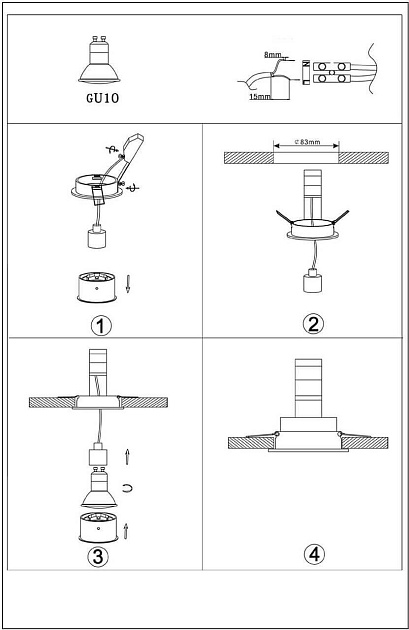Встраиваемый светильник Lucide Embed 22958/01/30 Фото № 3