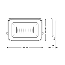 Прожектор светодиодный Gauss Qplus 30W 6500К 613511330 4