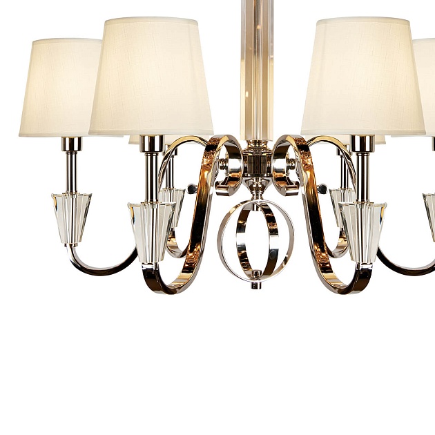 Подвесная люстра iLamp Alesti P2424-6 Nickel Фото № 3