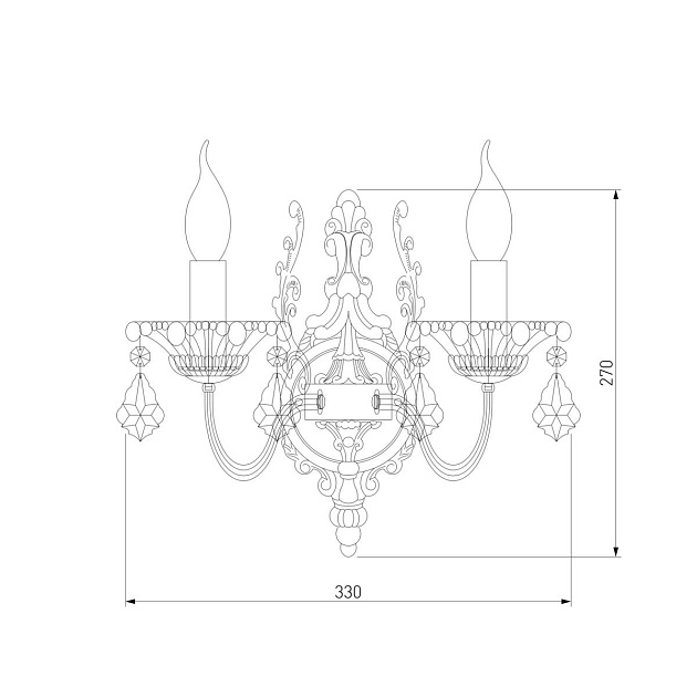 Бра Eurosvet 3281/2 античная бронза/прозрачный хрусталь Strotskis изображение 2 Бра Eurosvet 3281/2 античная бронза/прозрачный хрусталь Strotskis Фото № 2