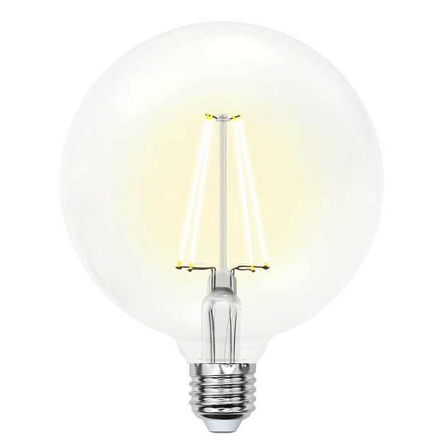 Лампа светодиодная филаментная Uniel E27 10W 3000K прозрачная LED-G125-10W/WW/E27/CL PLS02WH 10534 изображение 1 Лампа светодиодная филаментная Uniel E27 10W 3000K прозрачная LED-G125-10W/WW/E27/CL PLS02WH 10534 Фото № 1