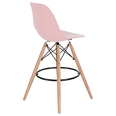 Стул барный DOBRIN DSW BAR (ножки светлый бук, цвет сиденья светло-розовый (PK-02)) 638GPP-LMZL DSW BAR 4