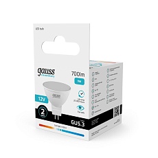 Лампа светодиодная Gauss GU5.3 9W 4100K матовая 11529 1