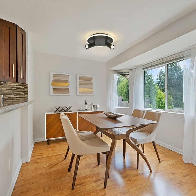 Потолочный светодиодный светильник Escada 20046SMA/02LED BK Фото № 5