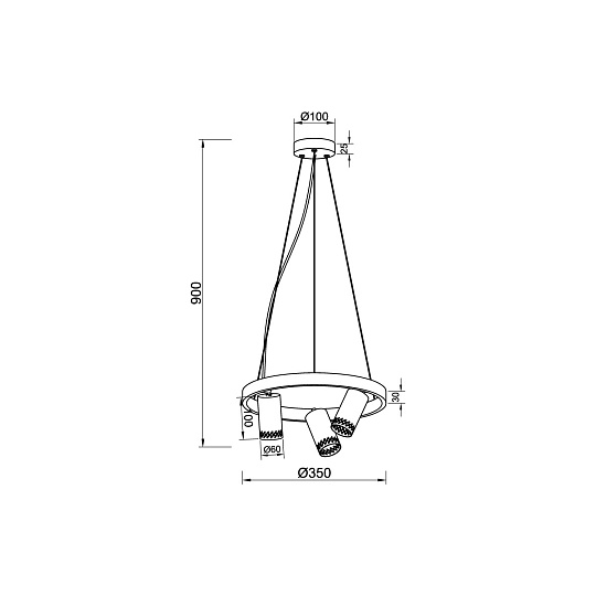 Подвесной светильник Vele Luce Moto VL5784P03 Фото № 4