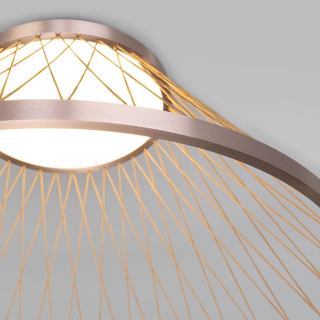 Потолочный светодиодный светильник Eurosvet Cesta 40019/1 LED коричневый Фото № 2