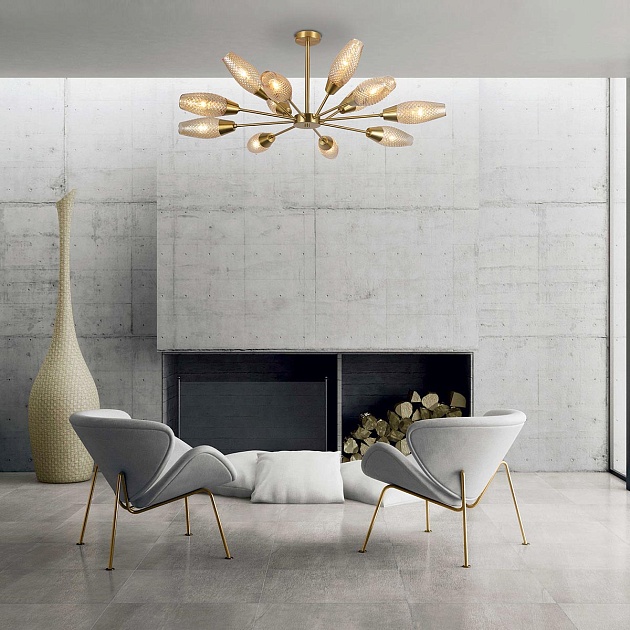 Подвесная люстра Eurosvet Thalia 60140/12 золото Фото № 5