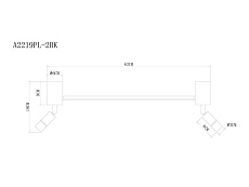 Светодиодный спот Arte Lamp Rasalas A2219PL-2BK 1
