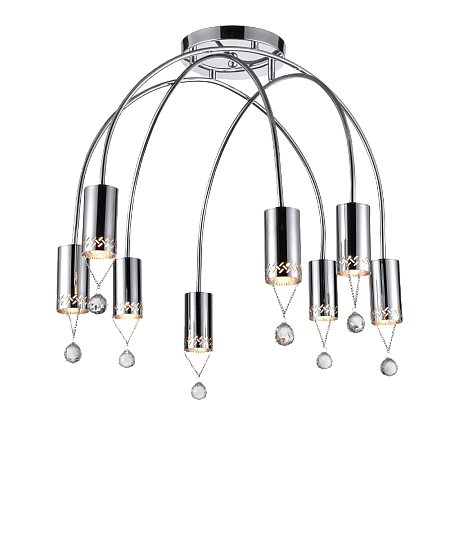 Потолочная люстра Vele Luce Pioggia VL4283L08 изображение 6 Потолочная люстра Vele Luce Pioggia VL4283L08 Фото № 6