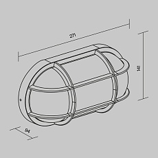 Уличный настенный светильник Maytoni Candle O449WL-01GF1 1