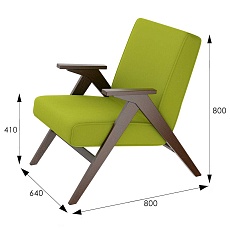 Кресло Мебелик Весна Вест шпон 008377 2