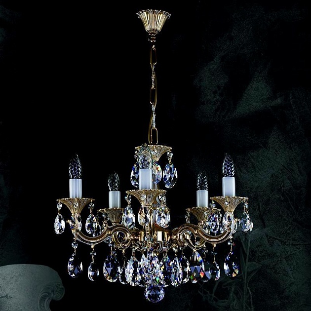 Подвесная люстра Artglass Jarmila V. White Gold CE Фото № 1
