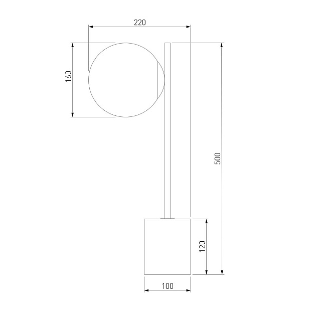 Настольная лампа Eurosvet Marbella 01157/1 черный изображение 2 Настольная лампа Eurosvet Marbella 01157/1 черный Фото № 2