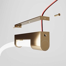 Накладные крепления для круглого гибкого неона латунь Elektrostandard a070762 1