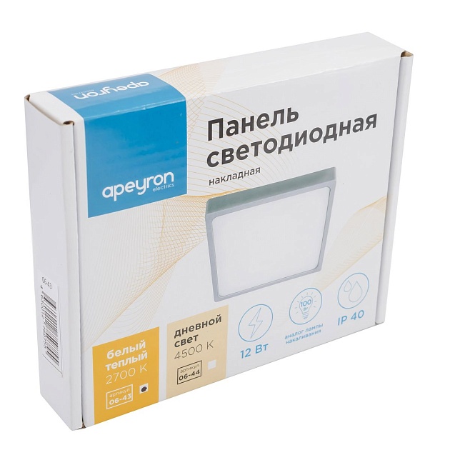 Накладная светодиодная панель Apeyron 06-43 Фото № 4