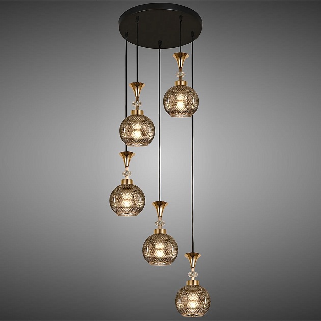 Подвесная люстра Reluce 02001-0.9-05 Smoke Фото № 3