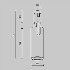 Трековый светильник  Maytoni Technical Focus Led TR144-1-12W4K-W-B 1