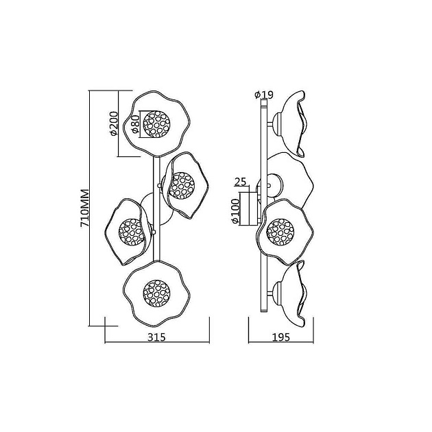 Бра Maytoni Miracle MOD207WL-04BS изображение 7 Бра Maytoni Miracle MOD207WL-04BS Фото № 7