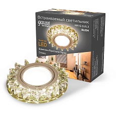 Встраиваемый светильник Gauss Backlight с подсветкой BL034 3