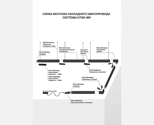 Блок питания Italline Atom IT012-5043 black Фото № 4