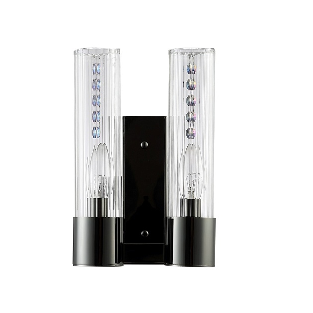 Бра Crystal Lux OTONO AP2 BLACK CHROMIUM/TRANSPARENTE Фото № 1