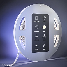 Светодиодная лента Maytoni 9,6W/m 120LED/m 2835SMD дневной белый 5M 201032 2