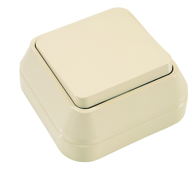 Выключатель Makel 1-кл. ОП крем. 45201 изображение 1 Выключатель Makel 1-кл. ОП крем. 45201 Фото № 1