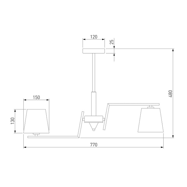Потолочная люстра Eurosvet Ozark 60149/8 латунь Фото № 2