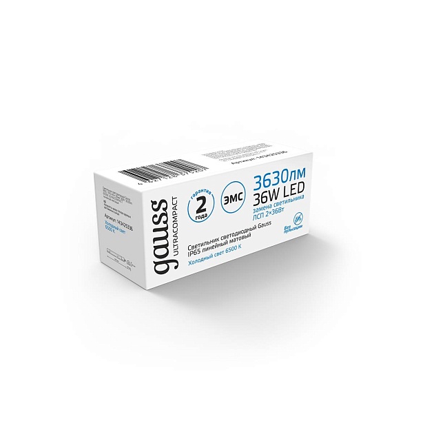 Накладной светодиодный светильник Gauss 143425336 Фото № 4