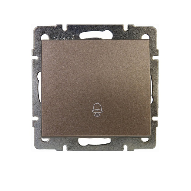 Кнопка звонка Lezard Rain бронза 703-3188-103 Фото № 1