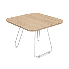 Журнальный стол Sheffilton SHT-S106/ЛДСП 60/60 хром лак/дуб сонома 6416869902