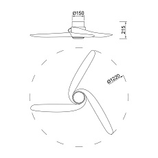 Люстра-вентилятор Mantra GROENLAND 9067 1