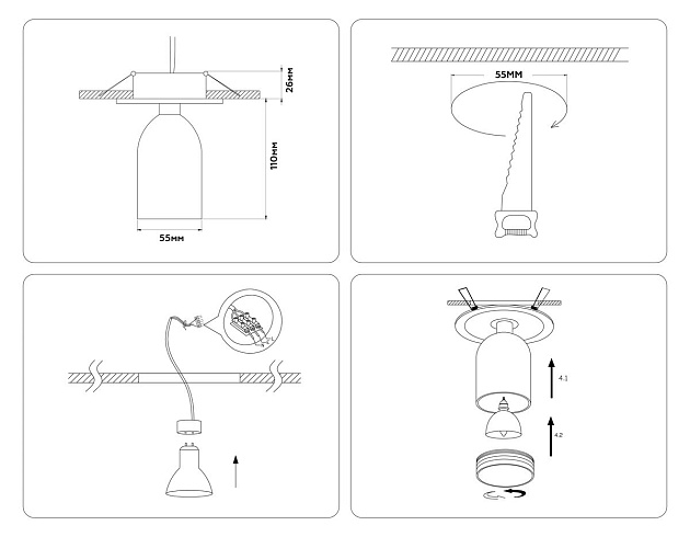 Встраиваемый спот Ambrella light Techno Spot Move TA1273 изображение 2 Встраиваемый спот Ambrella light Techno Spot Move TA1273 Фото № 2
