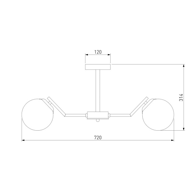 Подвесная люстра Eurosvet Frost 70154/6 латунь изображение 2 Подвесная люстра Eurosvet Frost 70154/6 латунь Фото № 2