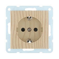 Розетка LK Studio с з/к, со шторками (сосна) LK60 863225-1