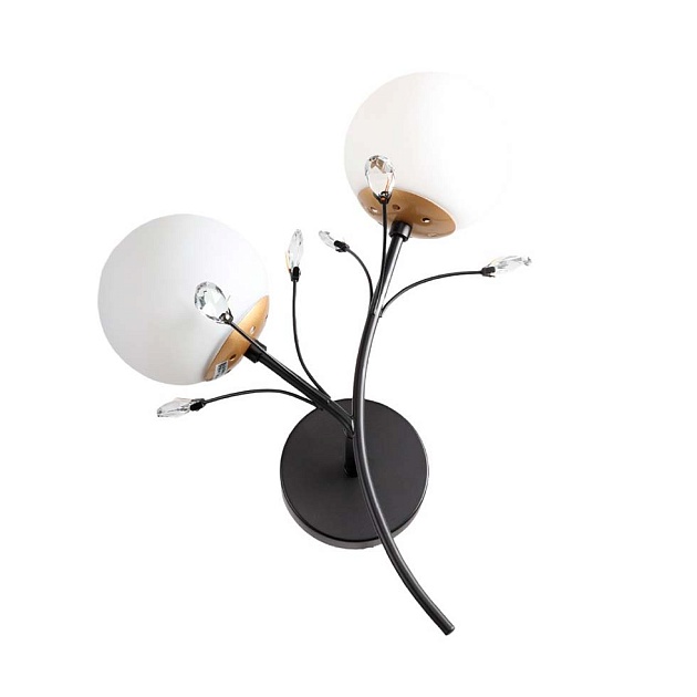 Бра ЭкономСвет 51638/2wBK+GD WT Фото № 1