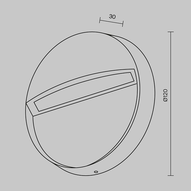 Уличный настенный светодиодный светильник Maytoni Mane O046SL-L3B3K Фото № 2