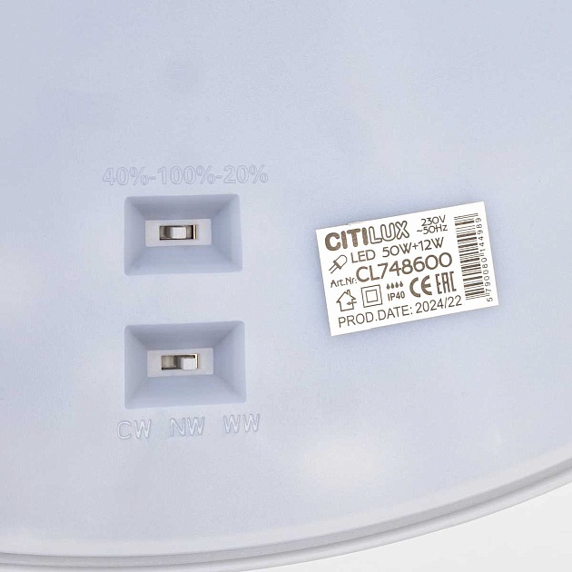Потолочный светодиодный светильник Citilux Norma CL748600 Фото № 6