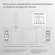 Реле Wi-Fi с независимым контактом Elektrostandard 76010/00 76010/00 1
