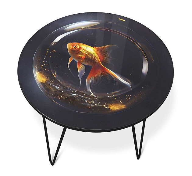 Журнальный стол Sheffilton SHT-CT27 лунная ночь/черный муар 4007482113 Фото № 6