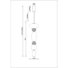 Подвесной светодиодный светильник Divinare Ambra 5016/17 SP-36 1