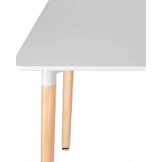 Стол обеденный DOBRIN SERRA (ножки светлый бук, столешница светло-серая) 03-TD-LMZL SERRA 2