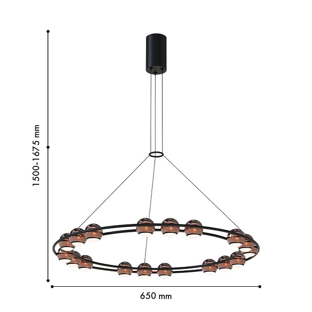 Подвесной светодиодный светильник Favourite Sturm 4561-18P Фото № 2