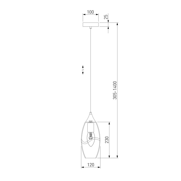 Подвесной светильник Eurosvet Lotus 50222/1 зеленый Фото № 2