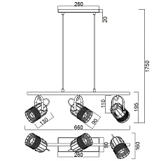 Подвесной светильник Vele Luce Extra VL6472P23 3