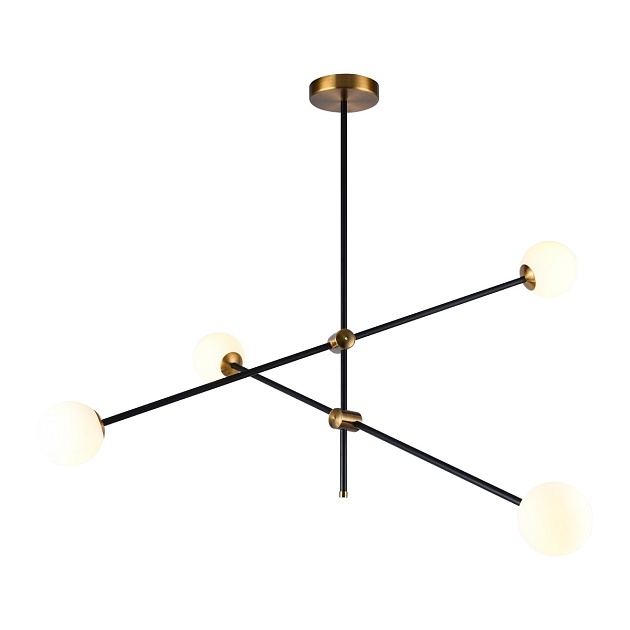 Подвесная люстра Gerhort G31108/4BK+GD WT Фото № 1