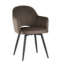 Кухонный стул Stool Group Венера вращающийся велюр коричневый MC16-2F KD HLR-49